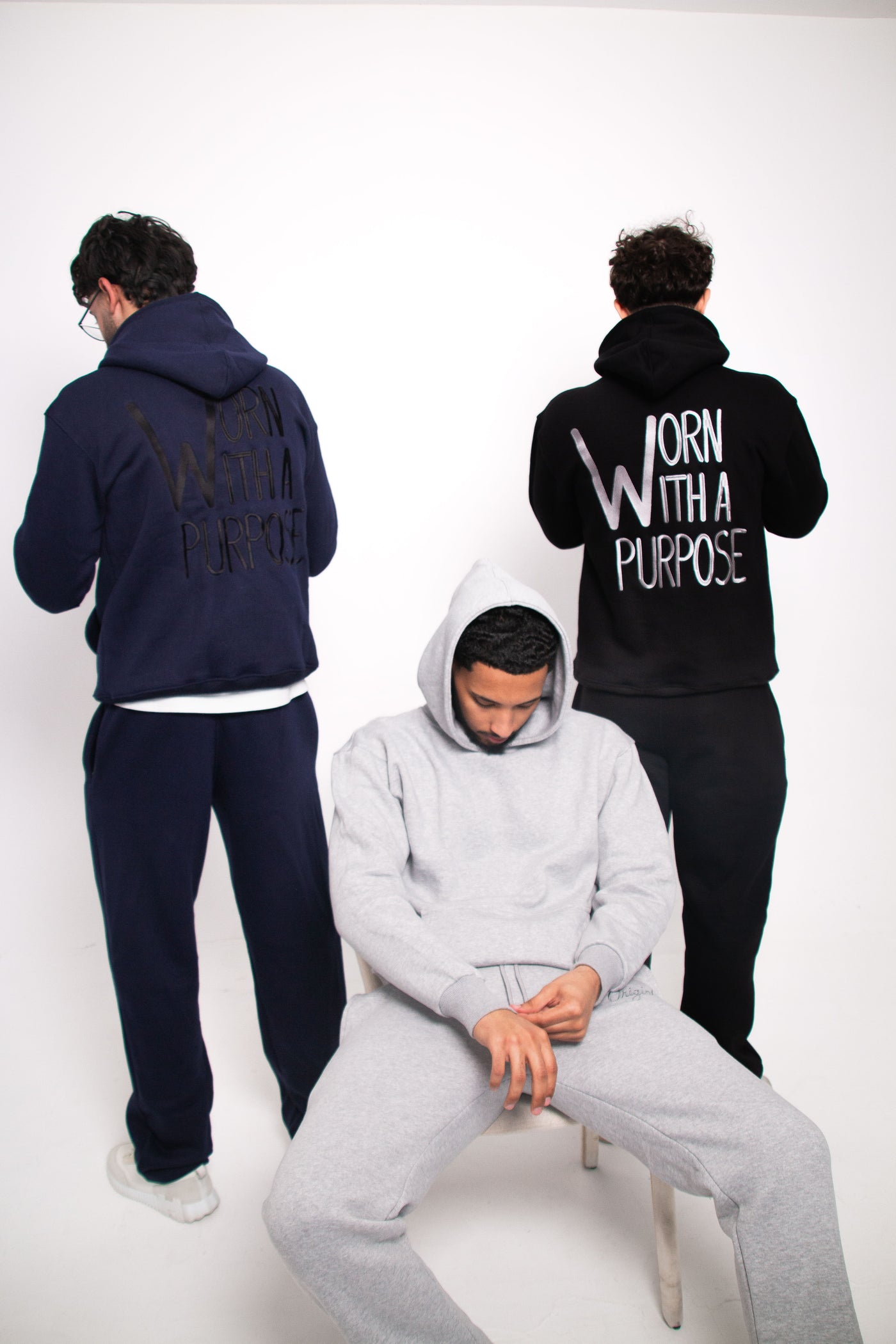 grey black navy back