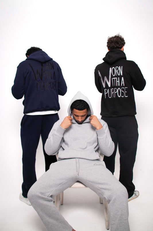 black grey navy back