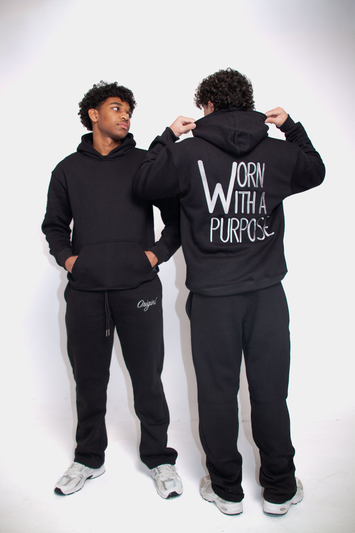 black front back
