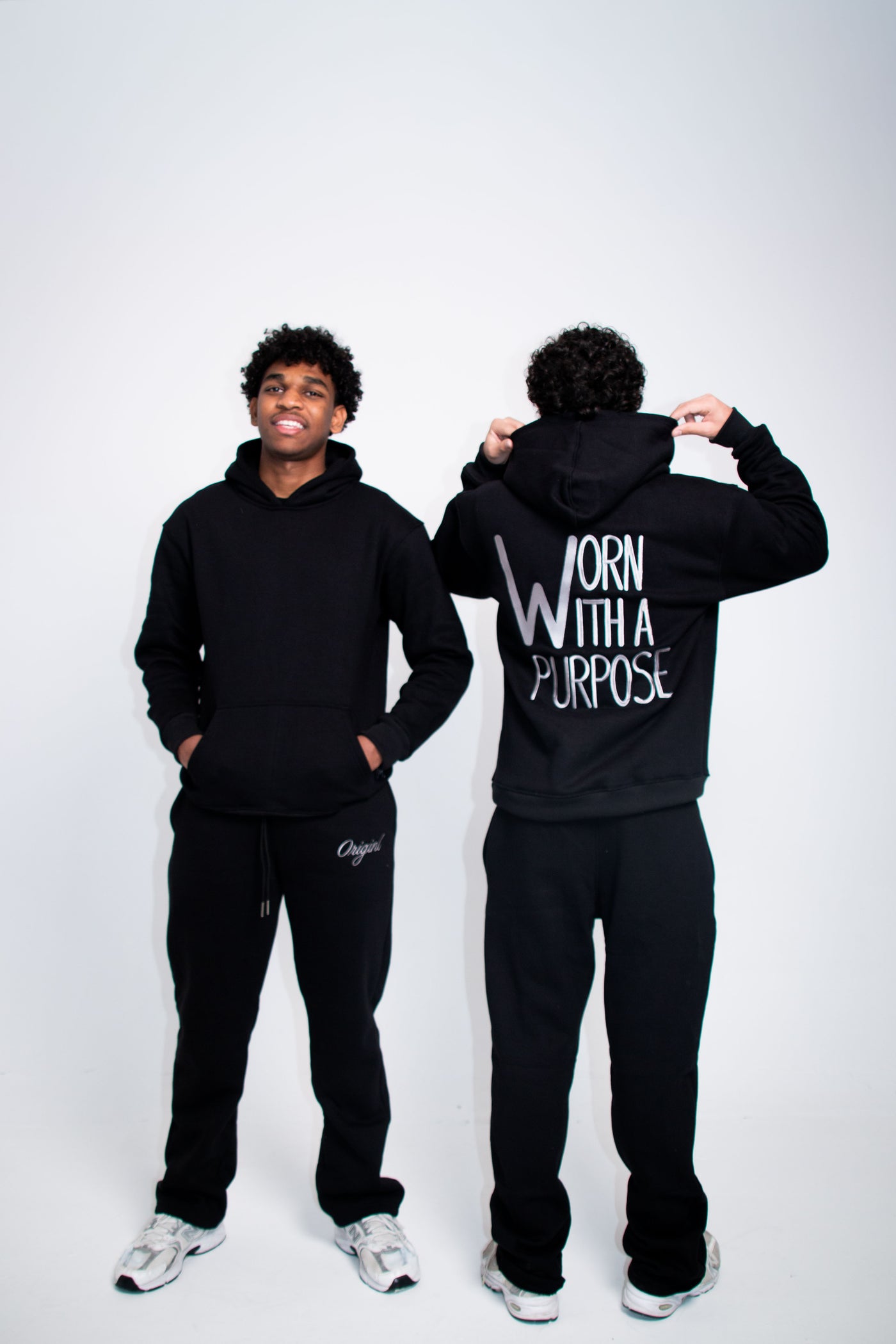 black front back